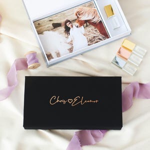 Custom Photo Box with USB Engraved, Print Box and USB Drive, 4x6 Photo Box with USB Slot, 5x7 Photo Box image 7