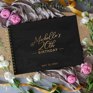 Custom Guest Book 21th 30th 40th, 50th, 60th, 70th Birthday Decor. Birthday Photo Album - Party GuestBook Polaroid Instax Photobooth