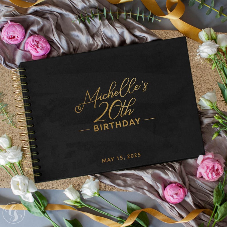 Custom Guest Book 21th 30th 40th, 50th, 60th, 70th Birthday Decor. Birthday Photo Album - Party GuestBook Polaroid Instax Photobooth