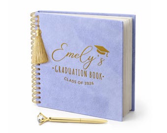 Instax Polaroid Guest Book Class of 2026, Graduation Sign-In Book, College & High School Grad Party GuestBook