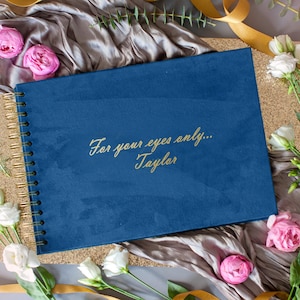 Boudoir Photo Album Wedding Anniversary Gifts for Him, For Your Eyes Only Photo Book for My Husband. Bridal Boudoir Book