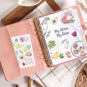 Personalized Cookbook Binder, Custom Recipe Journal,  Godmother Gift. Mom Gifts From Daughter - Mother&#39;s day gift