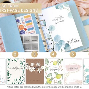 Custom Planner Binder, Mini Planner A6, Personalized Planner 2026-2027 For Wife Woman gift for her, Weekly Planner academic image 9