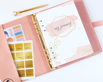 12 colors Custom Daily Planner 2026-2027, Refillable acadmic planner personalized dated weekly organaizer