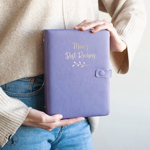 Custom Recipe Book Mother&#39;s day Gifts Family Cookbook Binder Personalized Recipe Journal Birthday Gift For Mom
