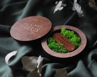 Wooden Box with USB Stick, Custom USB Box Engraved, Wedding Box and USB Drive