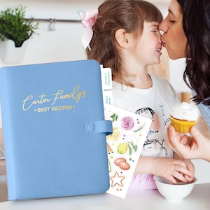 Custom Cookbook Binder with Dividers, Blank Recipe Book for Family Recipes, Housewarming Gift image 12