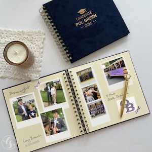 Graduation Party Guest Book Class of 2025 High School College, Graduation Photo Album, Personalized Graduation Scrapbook