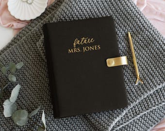 Wedding Book Organizer for Bride, Personalized wedding planning 6 ring binder Engagement Gift