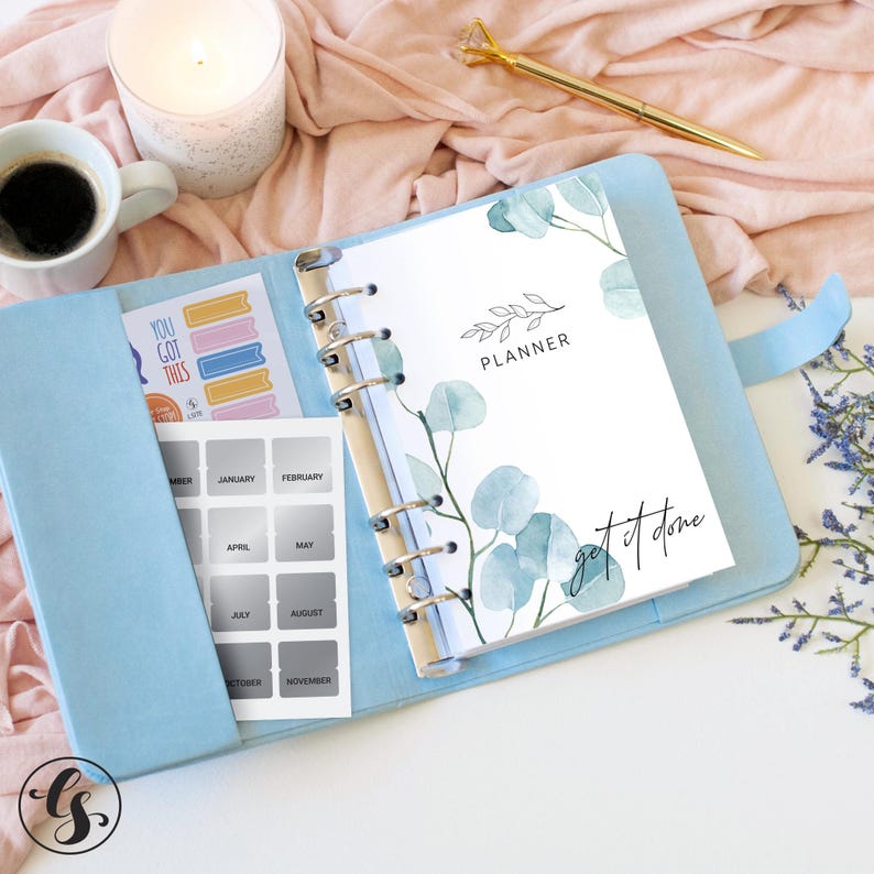 Custom Planner 2026-2027 Daily Planner Women Birthday gifts, Vegan Faux Leather Planner Binder, Personalized Hourly Planner