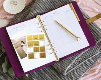 Wedding Linen Planner Binder Book for 18 month - Personalized Bride Organaizer 8 Colors