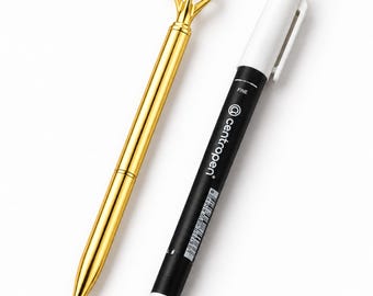 Black Pen or White Marker for Guest Book, Photo Album Add On