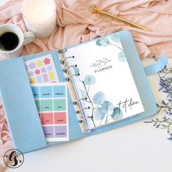 Agenda Storage A6 2023-2024 - Mint - Rose Avril