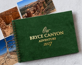 National Parks Memory Book Travel Scrapbook Album, Personalized Adventure Book, Travel Journal