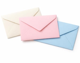 Set of Envelopes C6 in 3 Colours - Sold only as an add-on to one of our albums