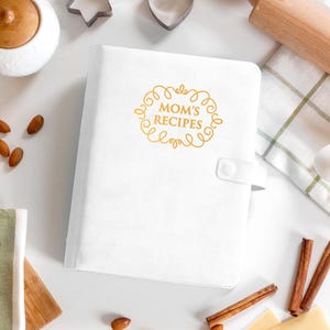 Mother&#39;s Day gift - Personalized Recipe Book Binder, Custom Cookbook Journal Mom Gifts From Daughter