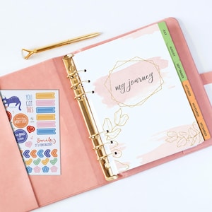 12 colors Custom Daily Planner 2027, Refillable planner personalized dated weekly organaizer