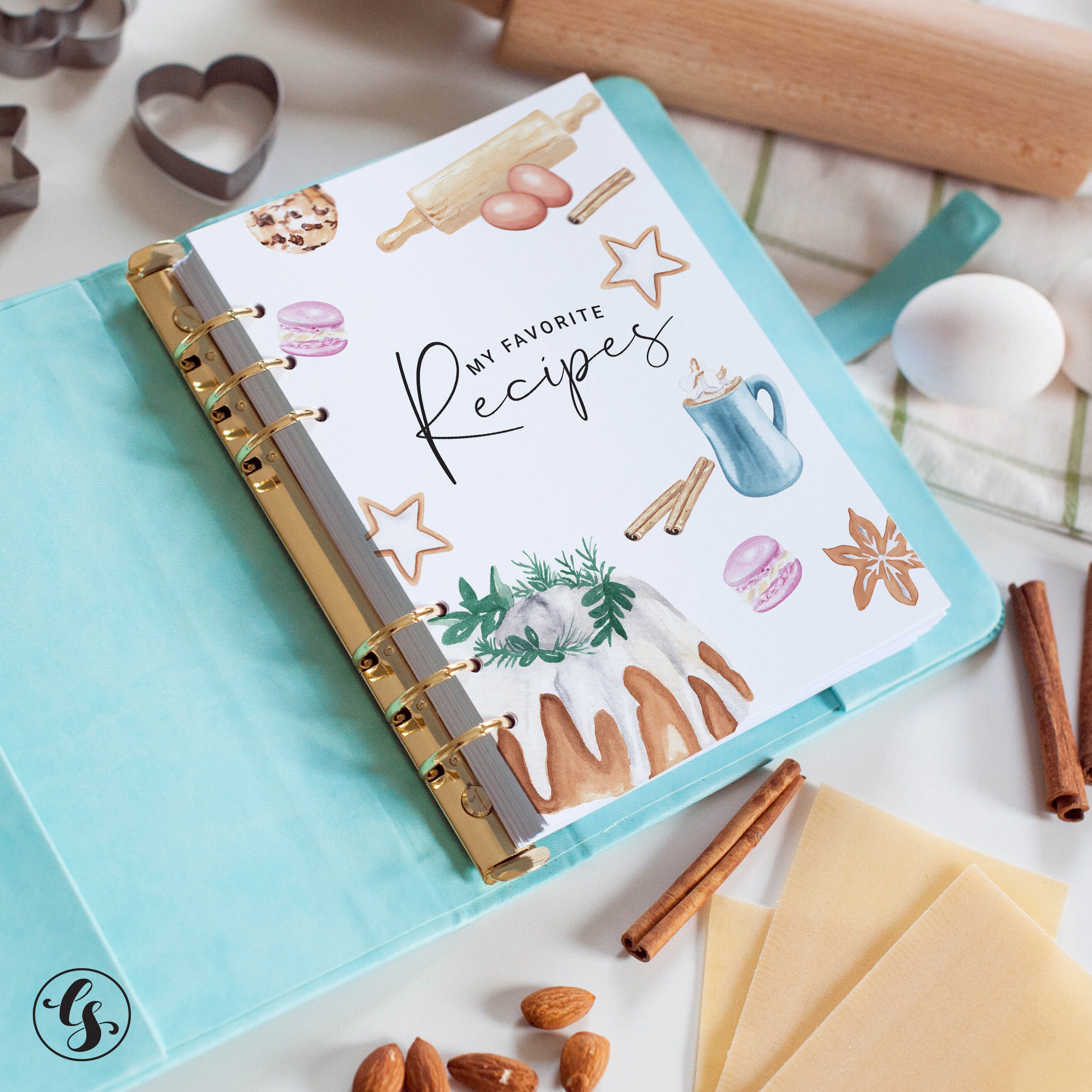 Personalized Recipe Book Binder Blank Recipe Journal Gift For | Etsy