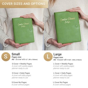 Custom Planner Binder, Mini Planner A6, Personalized Planner 2026-2027 For Wife Woman gift for her, Weekly Planner academic image 5