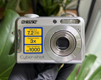 Sony Cyber-shot DSC-W80 Silver 7.2MP Digital Compact Camera