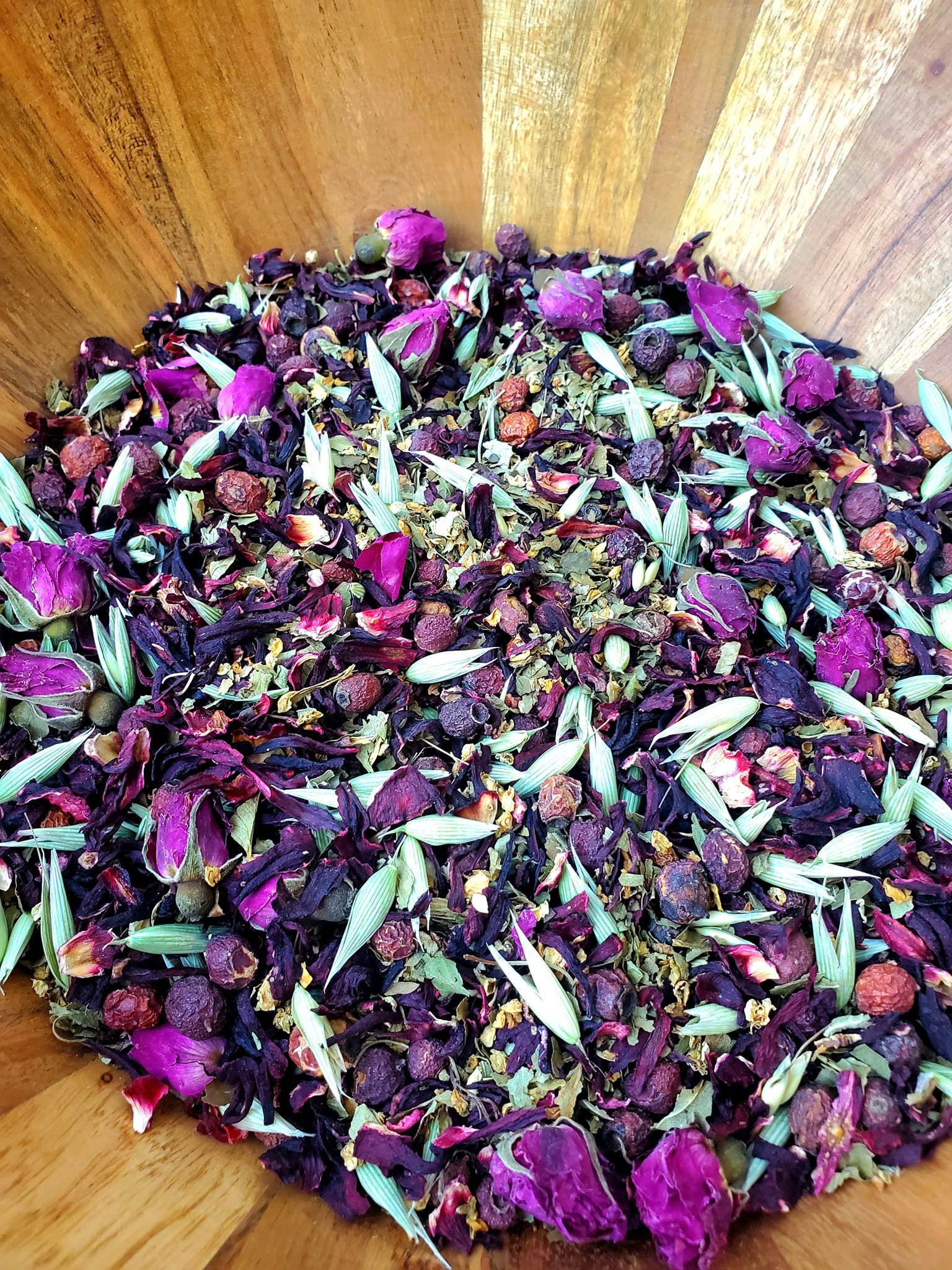 Healthy Heart Tea blend with hawthorn | tart deep red tisane | heart center herbal tea | loose leaf herbal tea | heart chakra