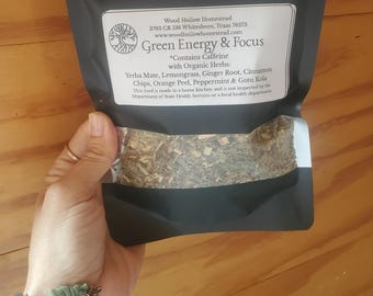 Green Energy + Focus • Brain Boost • Loose Leaf Herbal Tea