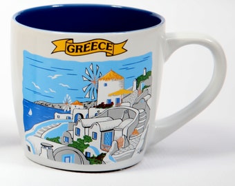 Santorini Mug Etsy