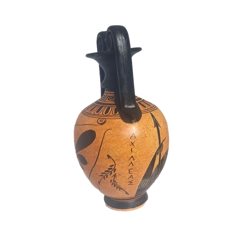 Ancient Greek Amphora Vase Museum Replica Handmade