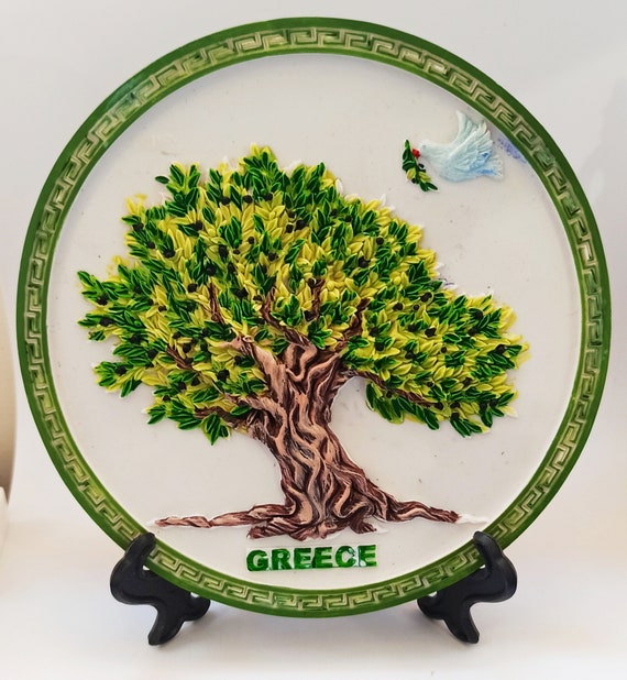 Art & Collectibles Decorative wall Plate Athens Greece with Base and