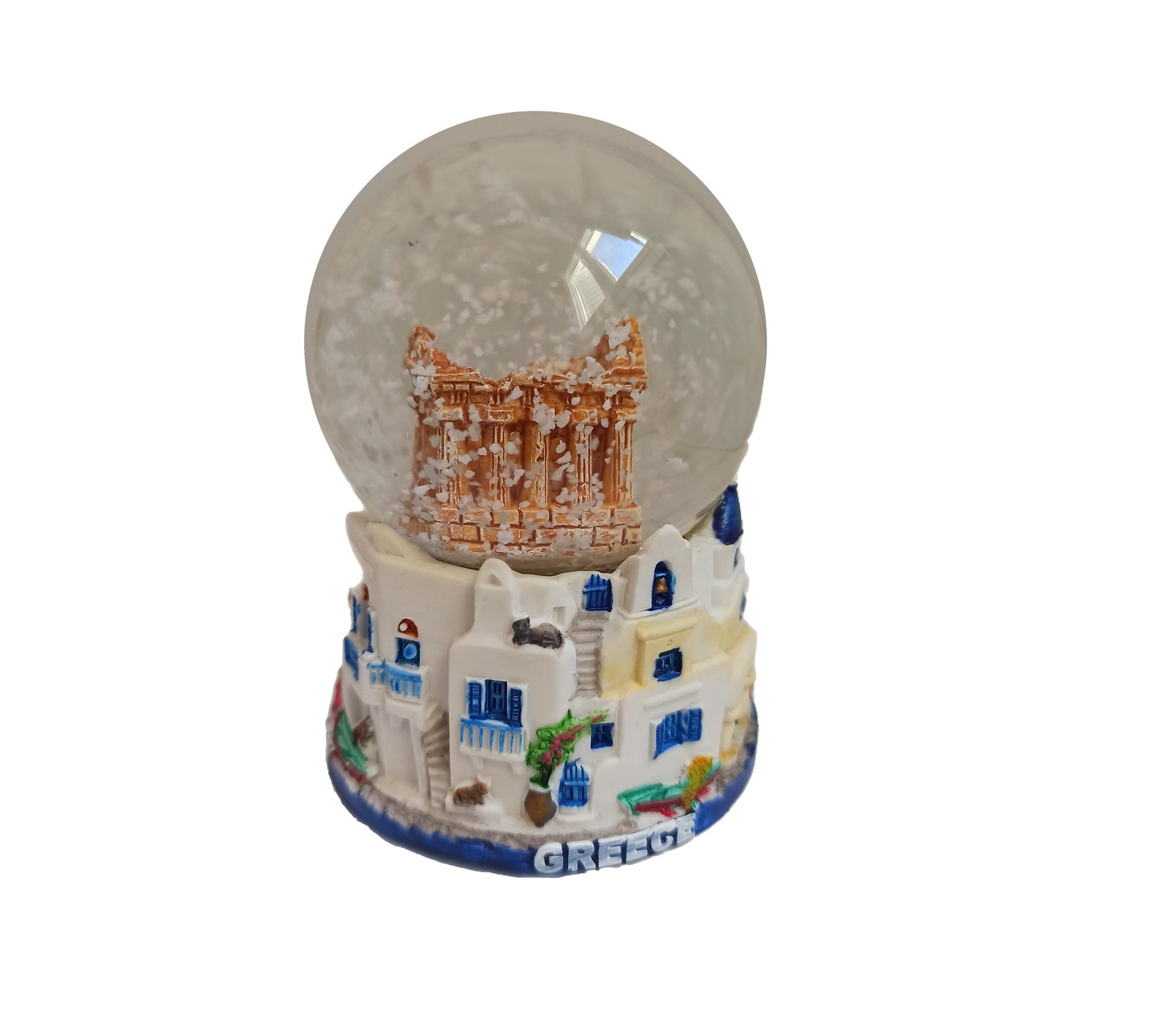 Snow Globe Athens Greece Parthenon Homemade Collectible Etsy