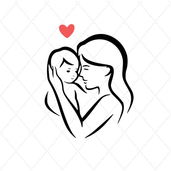 Download Mother and baby svg mother and child svg mothers love | Etsy