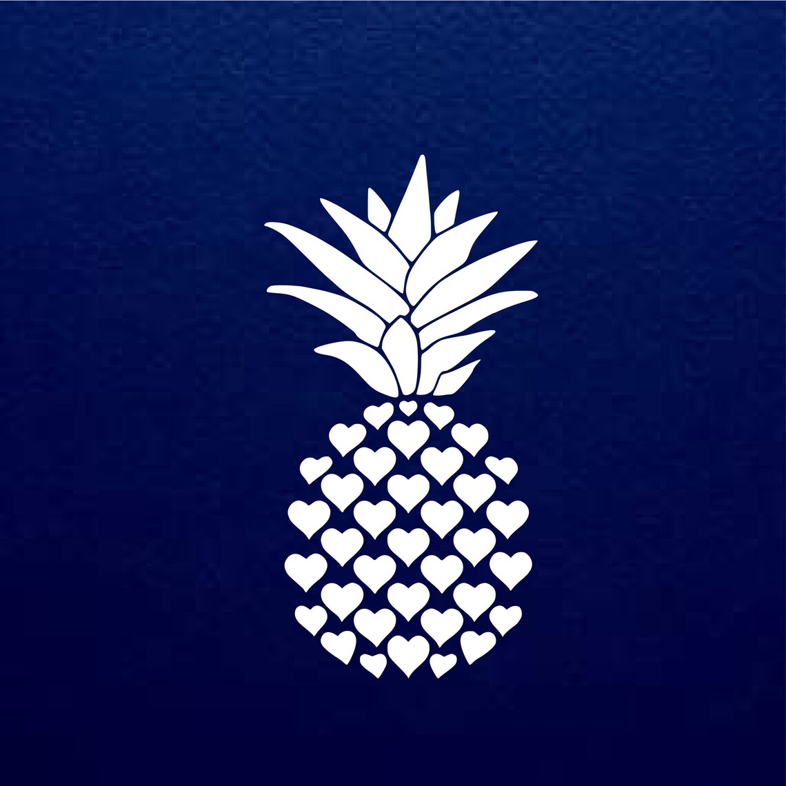 Pineapple svg pineapple heart svg heart svg xoxo svg love Etsy