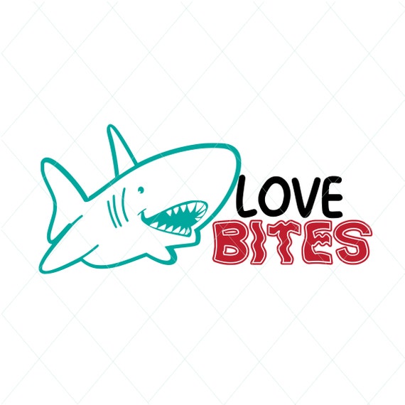 Download Love bites svg valentines cute shark valentine shark svg ...
