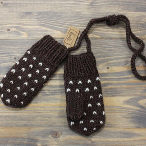 Kinder Handschuhe aus Merinowolle, Handgestrickte Handschuhe mit Liebe aus Lettland!