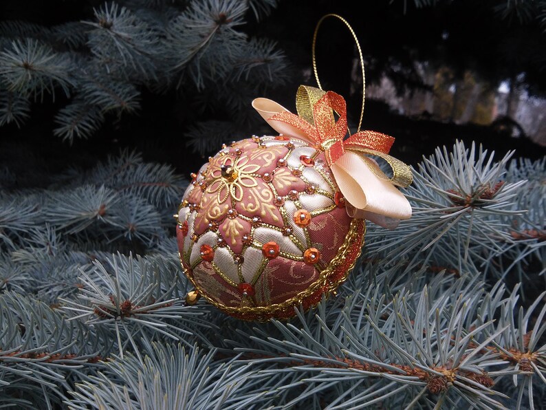 Christmas Toys Patchwork Ball Ornaments Home Decor Merry Etsy