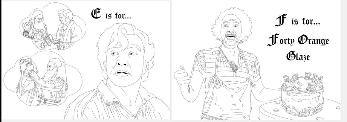 Unofficial Atoz of Our Flag Means Death Colouring Book. OFMD. Gay ...