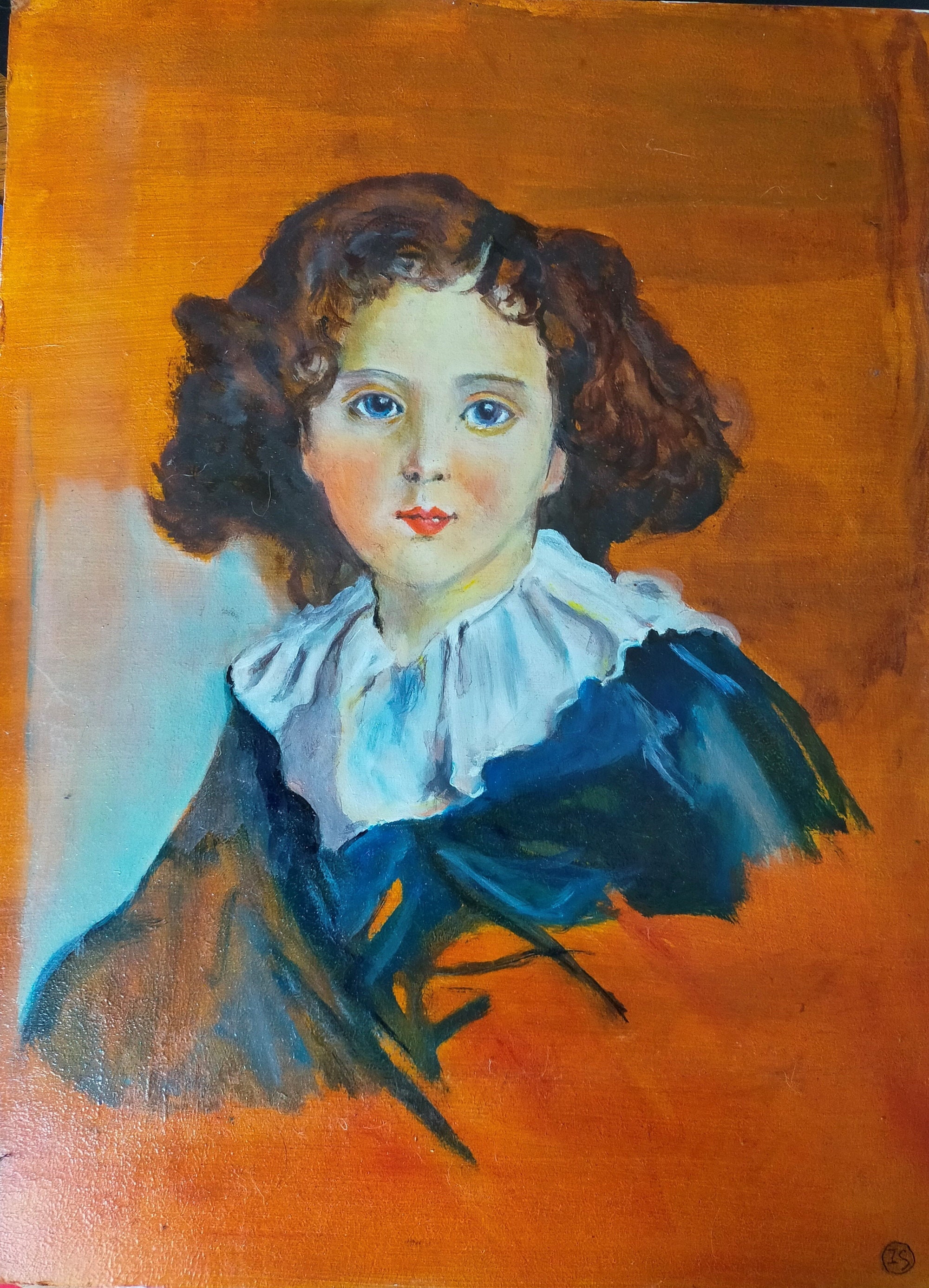 Tableau - Peinture à L'huile Portrait Le Jeune Homme Au Jabot
