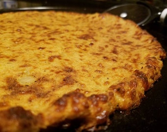 KETO PIZZA CRUST!! "FatHead" Style & Super Low Carb. Smells like the real deal with Just 1.4 Net Carbs Per Slice!!