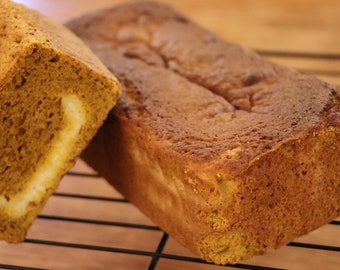 Keto PUMPKIN CREAM CHEESE Bread!!! Low-Carb and Gluten Free!! Just 2 Carbs per Slice!! (without Cream Cheese Filling option also available)