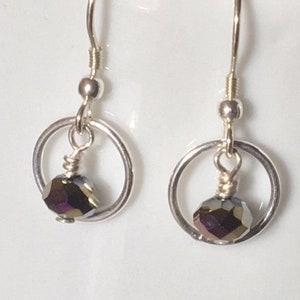 Boucles d’oreilles argent et cristal de Swarovski