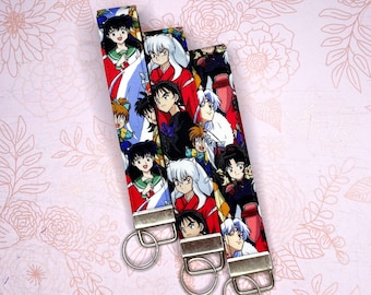 Anime nyckelknippa armband, nyckelhållare, handledssnodd, handgjort armband, nyckelringshållare, snodd