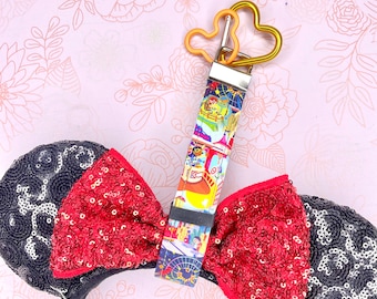 Disney California, Sujeta orejas de ratón, Orejas Disney seguras, Sujeta orejas de Mickey Mouse hecho a mano, Pulsera/Cordón inspirado en Disney, Regalos Disney