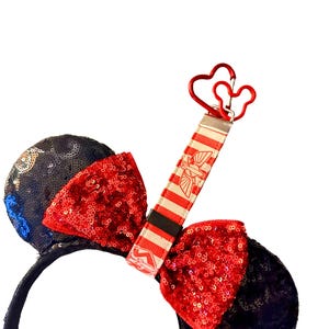 Toy Story Mouse Ear Holders, Secure Disney Ears, Handmade Mickey Mouse Ear Holder, Disney Inspired Wristlet/Lanyard, Disney Gifts
