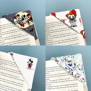Bookmarks, Fabric Corner Bookmark, Corner Page Bookmark, Book Page Marker, Gifts for Book Lovers, Handmade Book Gifts