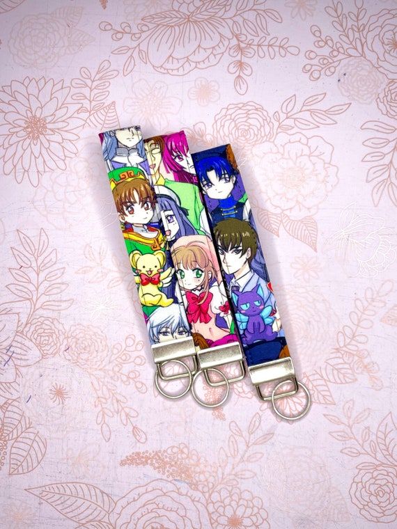 Anime Key Fob Wristlet Key Holder Wrist Lanyard Handmade - Etsy