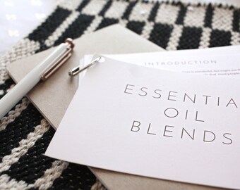 Essential Oil Recipe Cards: 25 Recipe Blends for Essential Oils | Diffuser Blends | Diffuser Recipes | Printable Cards