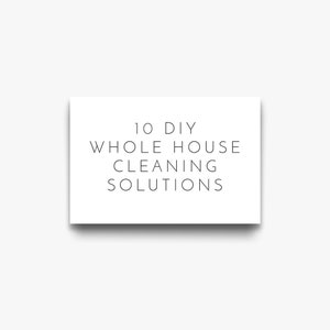 Natural Cleaning Recipe Cards - Cleaner Recipes | Organic Cleaning With Essential Oils | Printable Cleaner Solutions