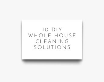 Natural Cleaning Recipe Cards - Cleaner Recipes | Organic Cleaning With Essential Oils | Printable Cleaner Solutions