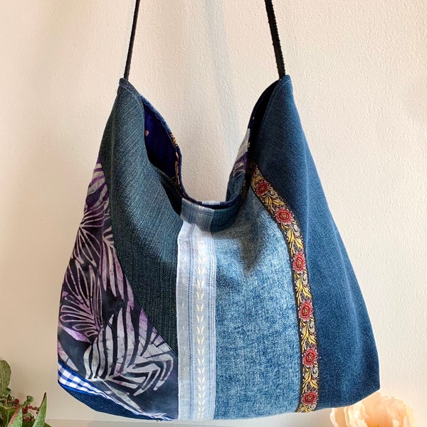 Upcycled Jeans Bag - Etsy