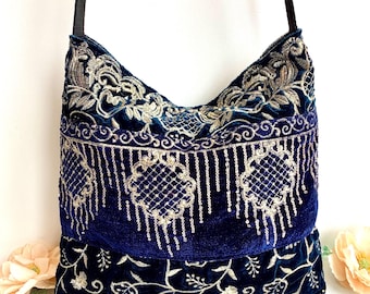 Bolso bandolera único de estilo bohemio con retazos. Bolso de mano estilo bohemio gitano.